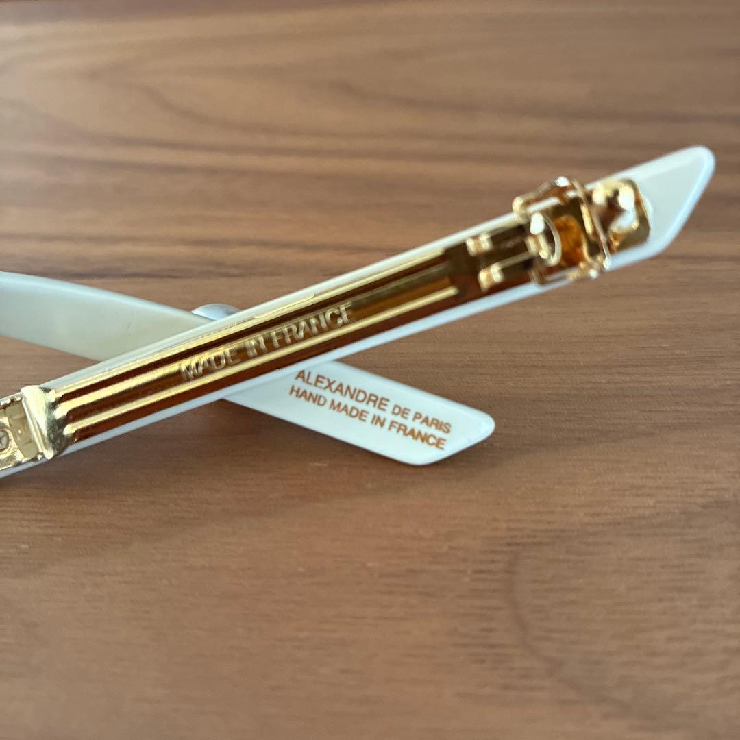 週末値下げ アレクサンドルドゥパリ　バレッタ　ベージュ