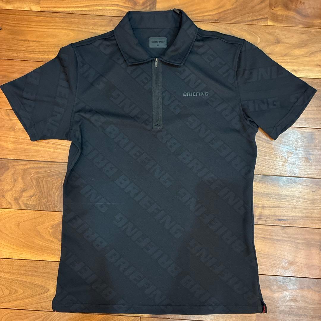 BRIEFING ブラック ジップアップシャツ M 新品未使用品