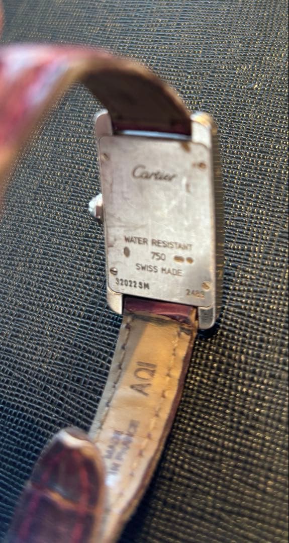 CartierカルティエタンクアメリカンSM WG腕時計 シルバー