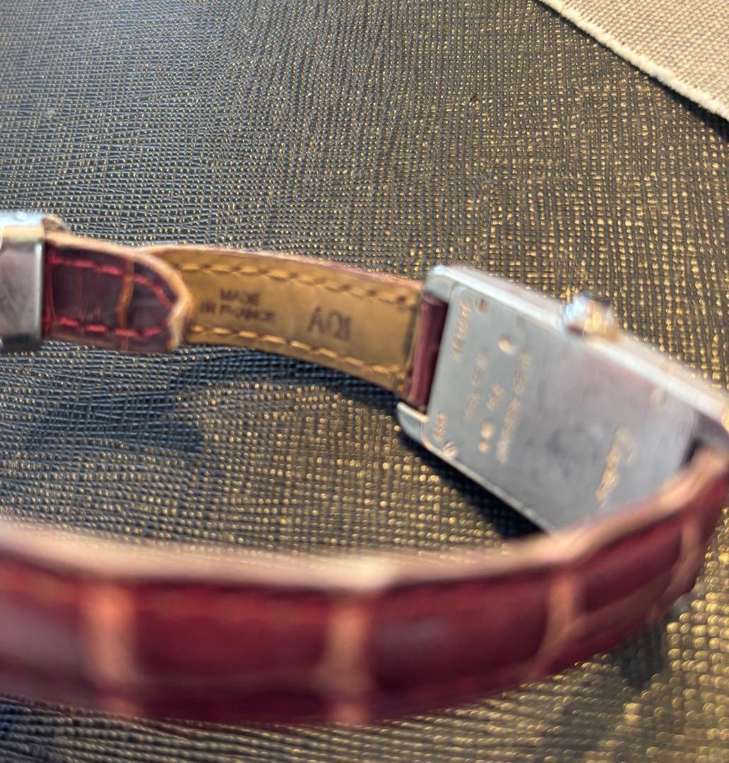 CartierカルティエタンクアメリカンSM WG腕時計 シルバー