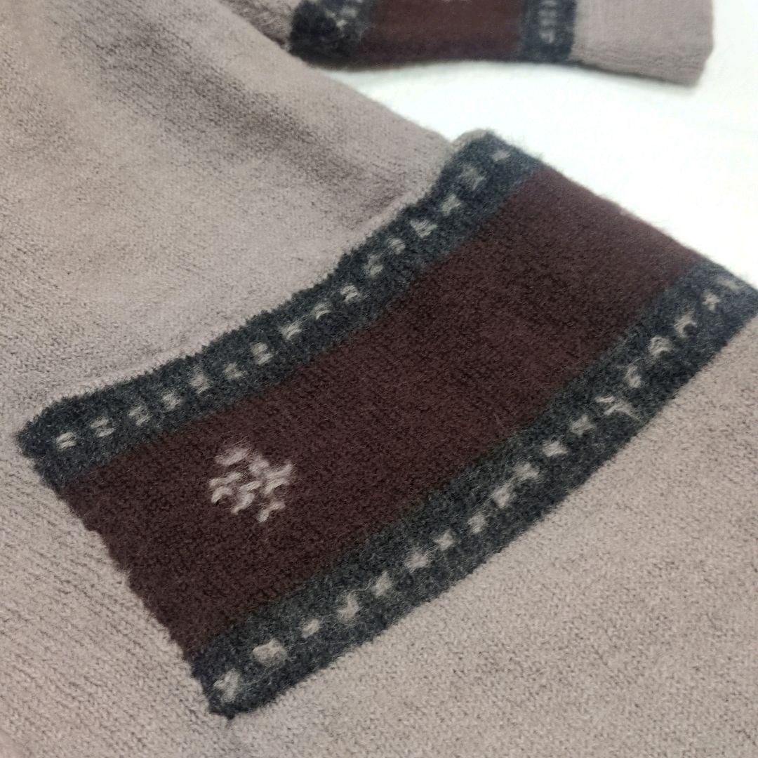 萌 MOYURU センソユニコ ウール ロングコート ポンチョ 刺繍 ゆったり