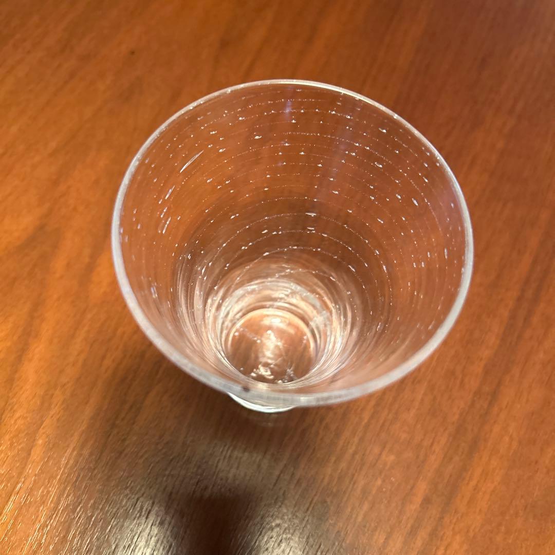 新品◆荒川尚也　中グラス３客セット　ガラス製テーパー形状カップ