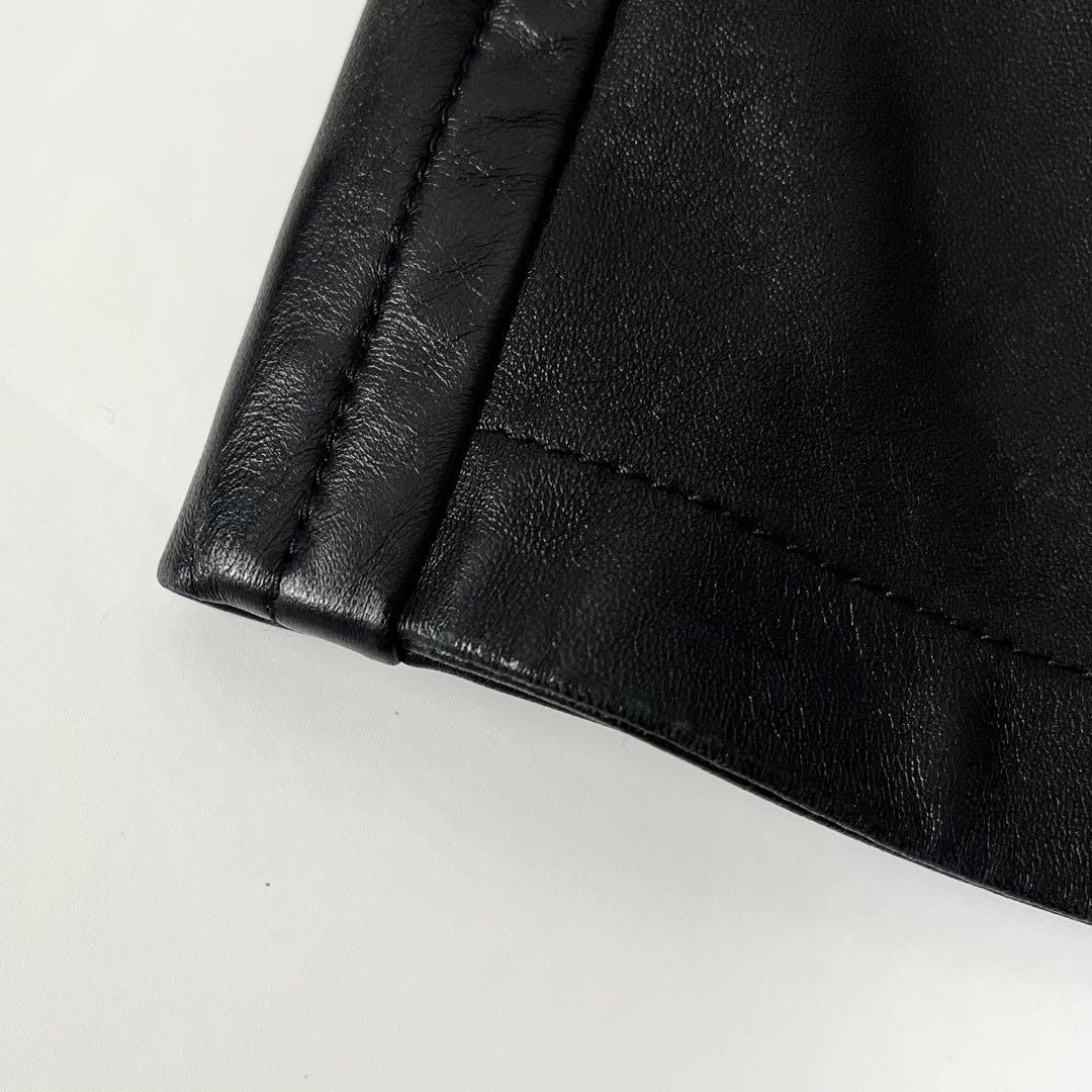 ディオール　スコート　CDバックル　ラムレザー　ブラック　38サイズ　キュロット