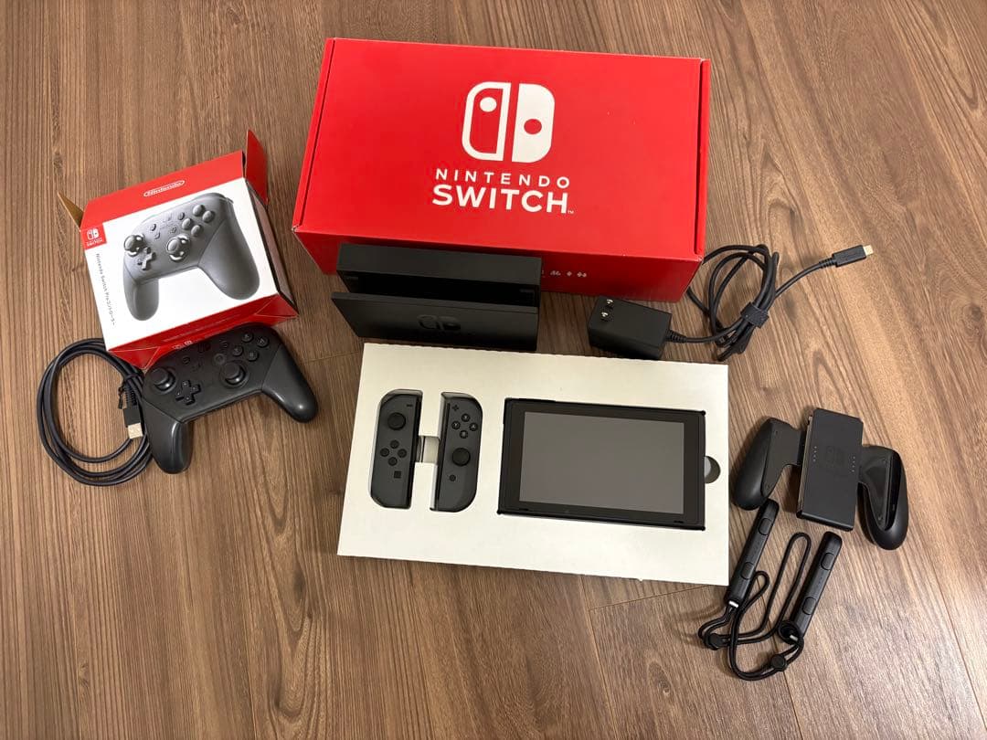 Nintendo Switch 本体 グレー Proコントローラー付き