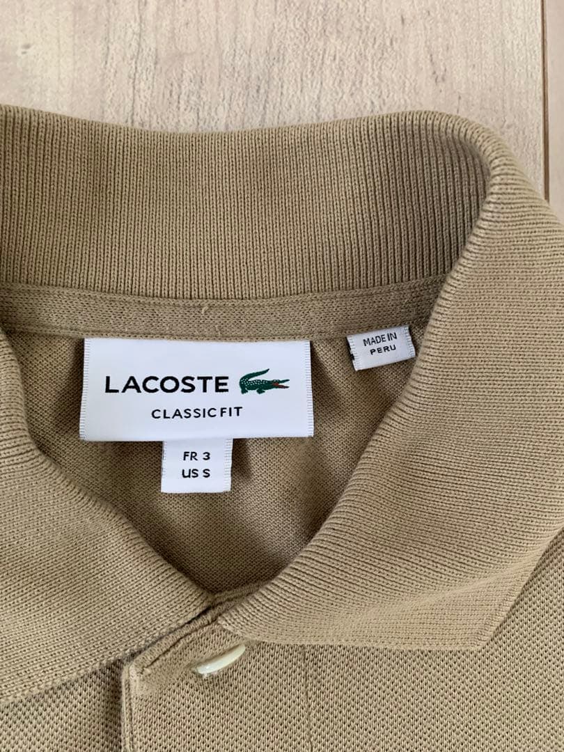 【美品】ラコステ　L1212 size3 サンド