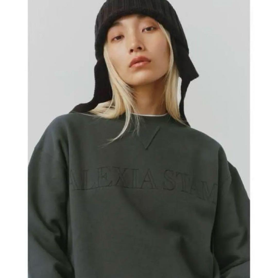 【新品未使用】ALEXIASTAM トレーナー スウェット チャコール