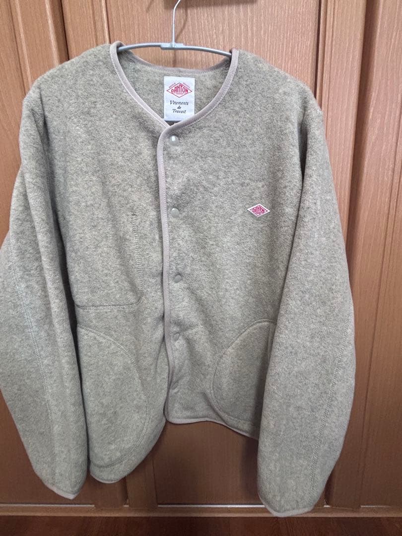 mikoto★DANTON ノーカラーフリース ジャケット 38サイズ★