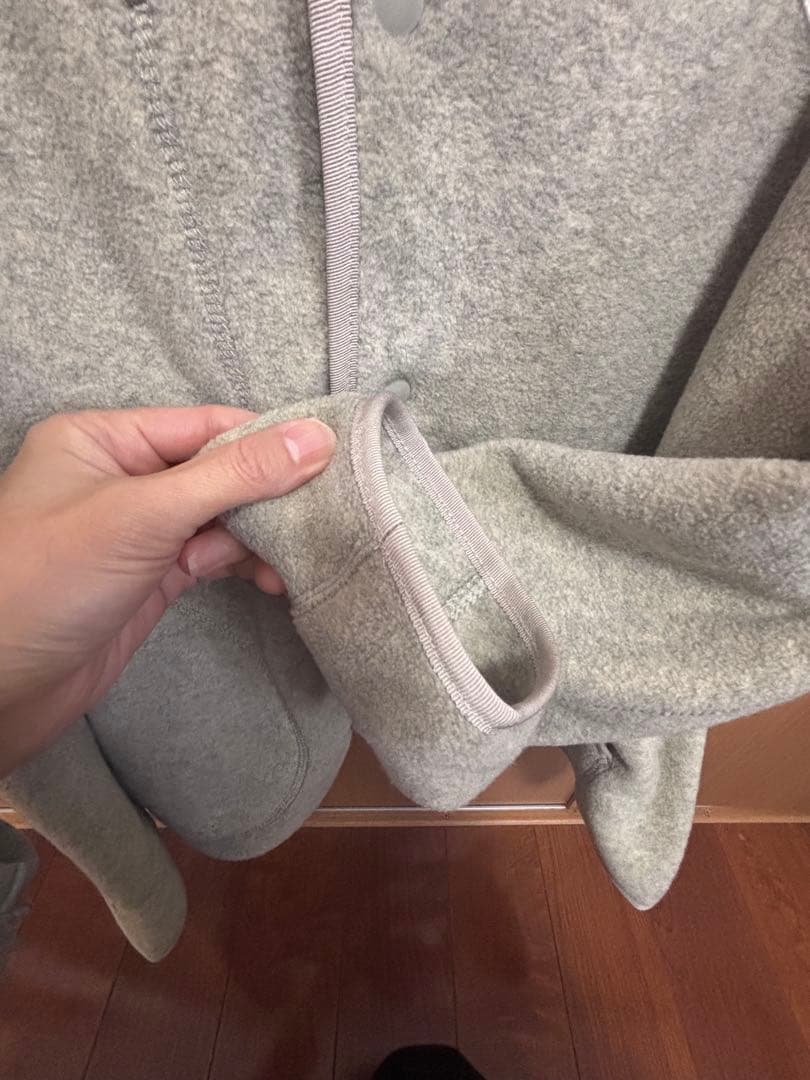 mikoto★DANTON ノーカラーフリース ジャケット 38サイズ★