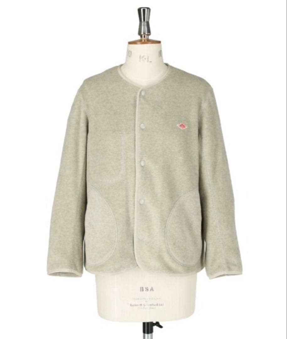 mikoto★DANTON ノーカラーフリース ジャケット 38サイズ★