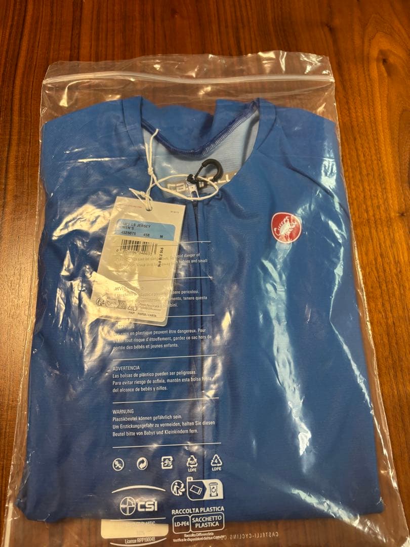 Castelli UPF LS JERSEY メンズ M 青