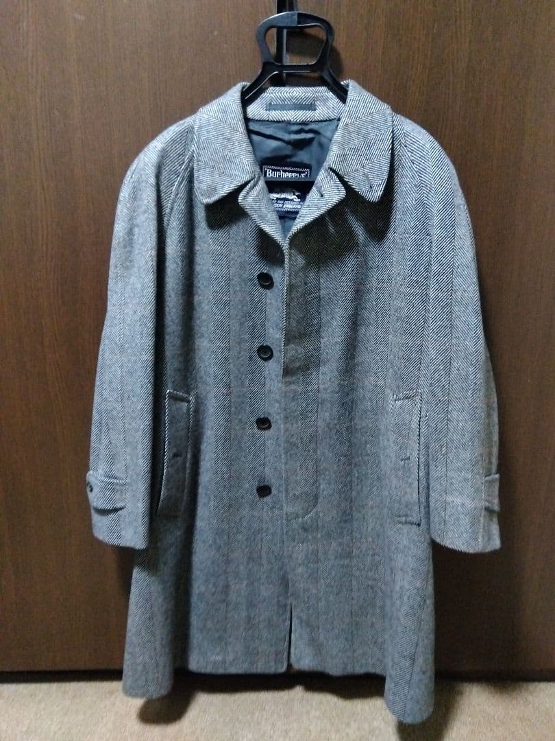 Burberry 70sグレー チェスターコート カシミア