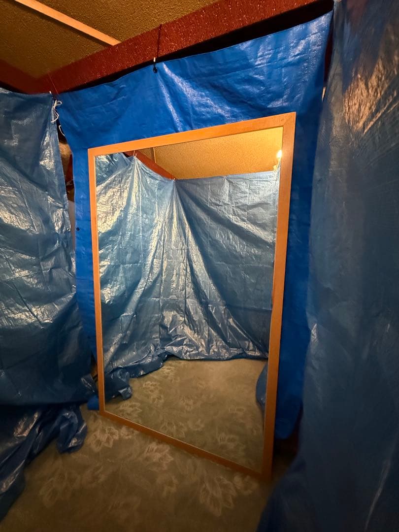 大型ミラー 全身鏡 痩身ミラー 姿見 ダンス スタジオ バレエ ショップ 北欧