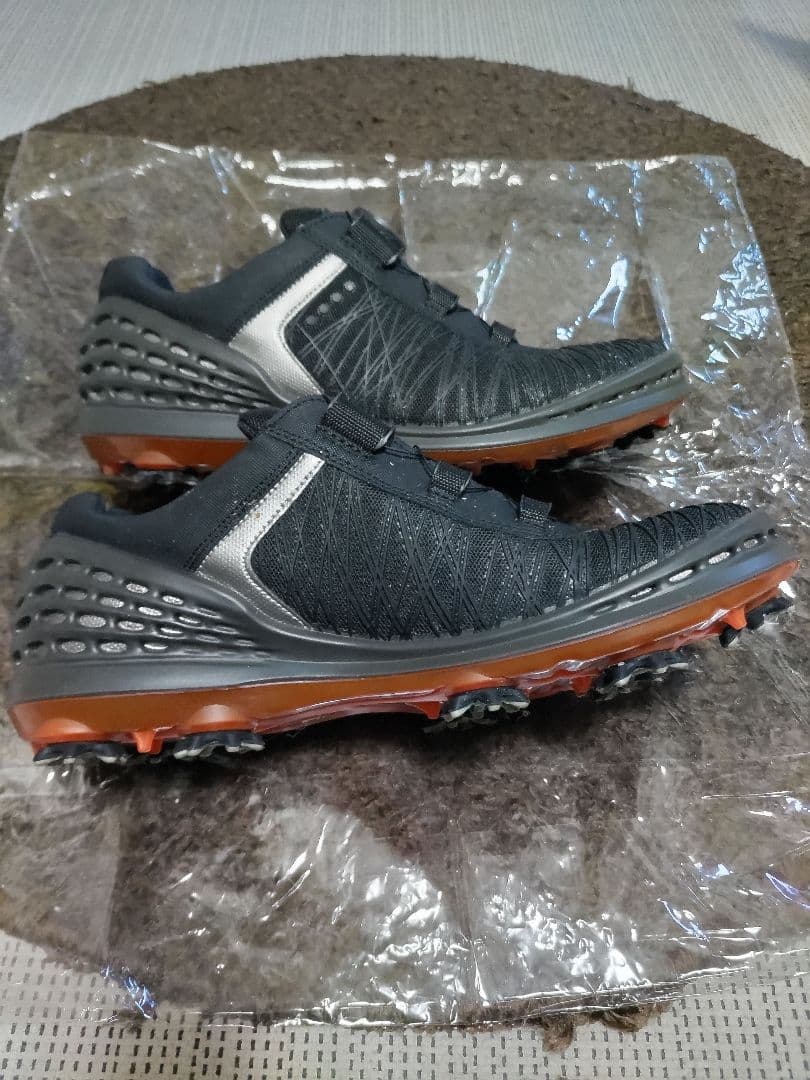 【美品】Ecco ゴルフシューズ BOAシステム ブラック