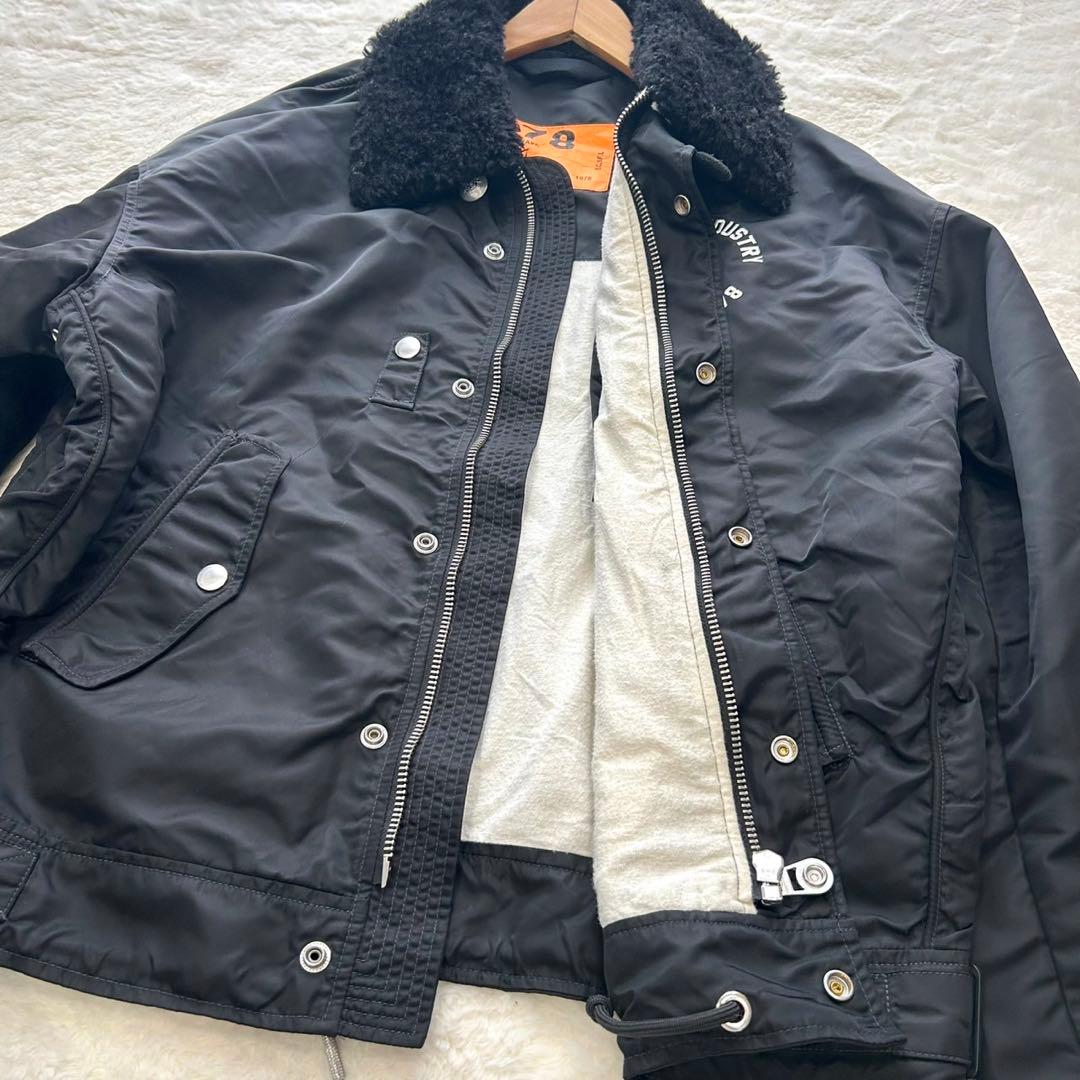 【美品】DIESEL MA-1 フライトジャケット ボア ブラック L