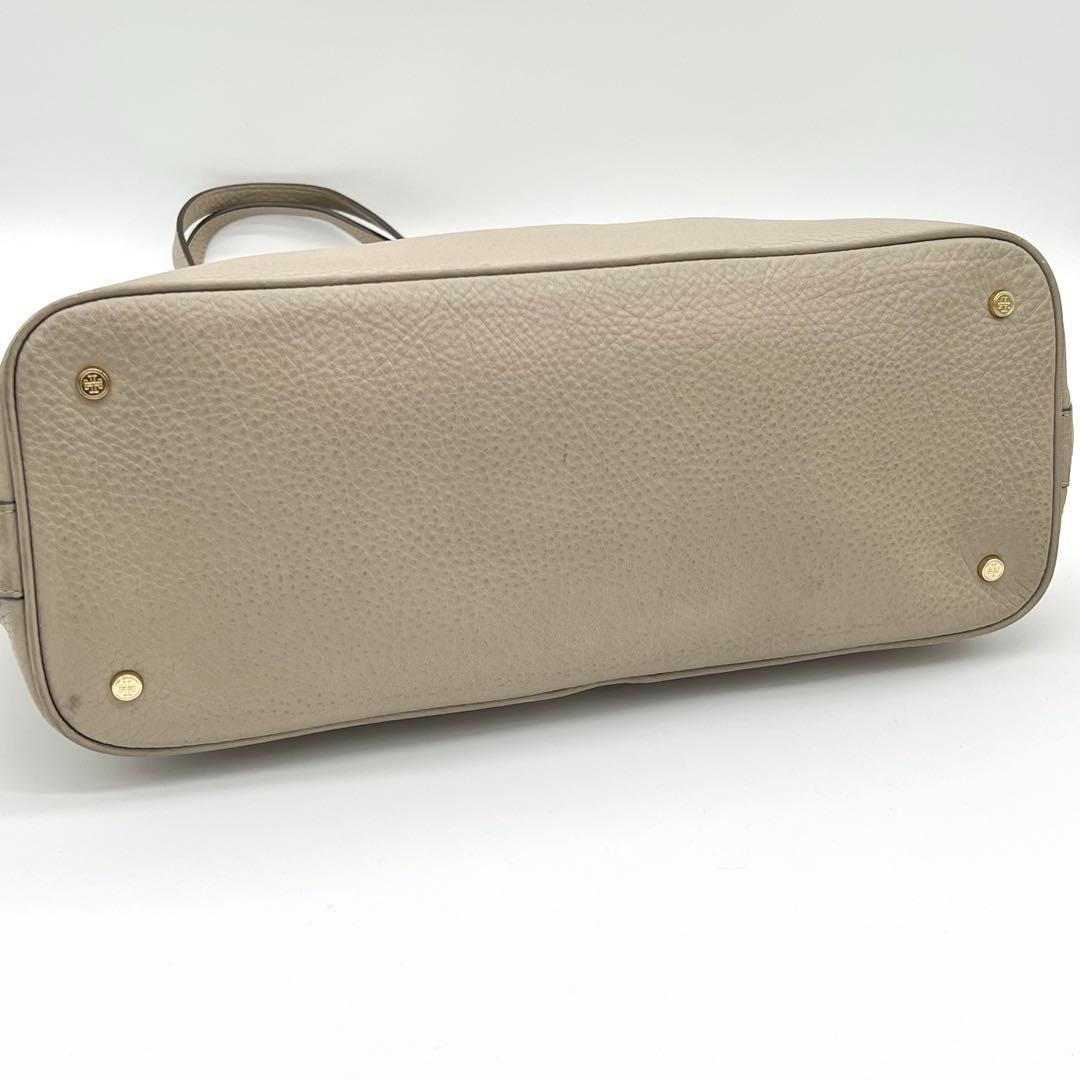 【美品】Tory Burch ハンドバッグ トートバッグ レザー ベージュ