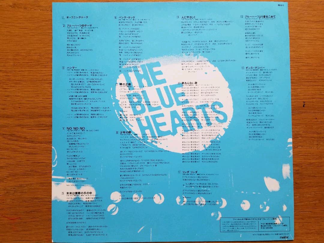The Blue Hearts日比谷野音ライブliveレーザーディスク