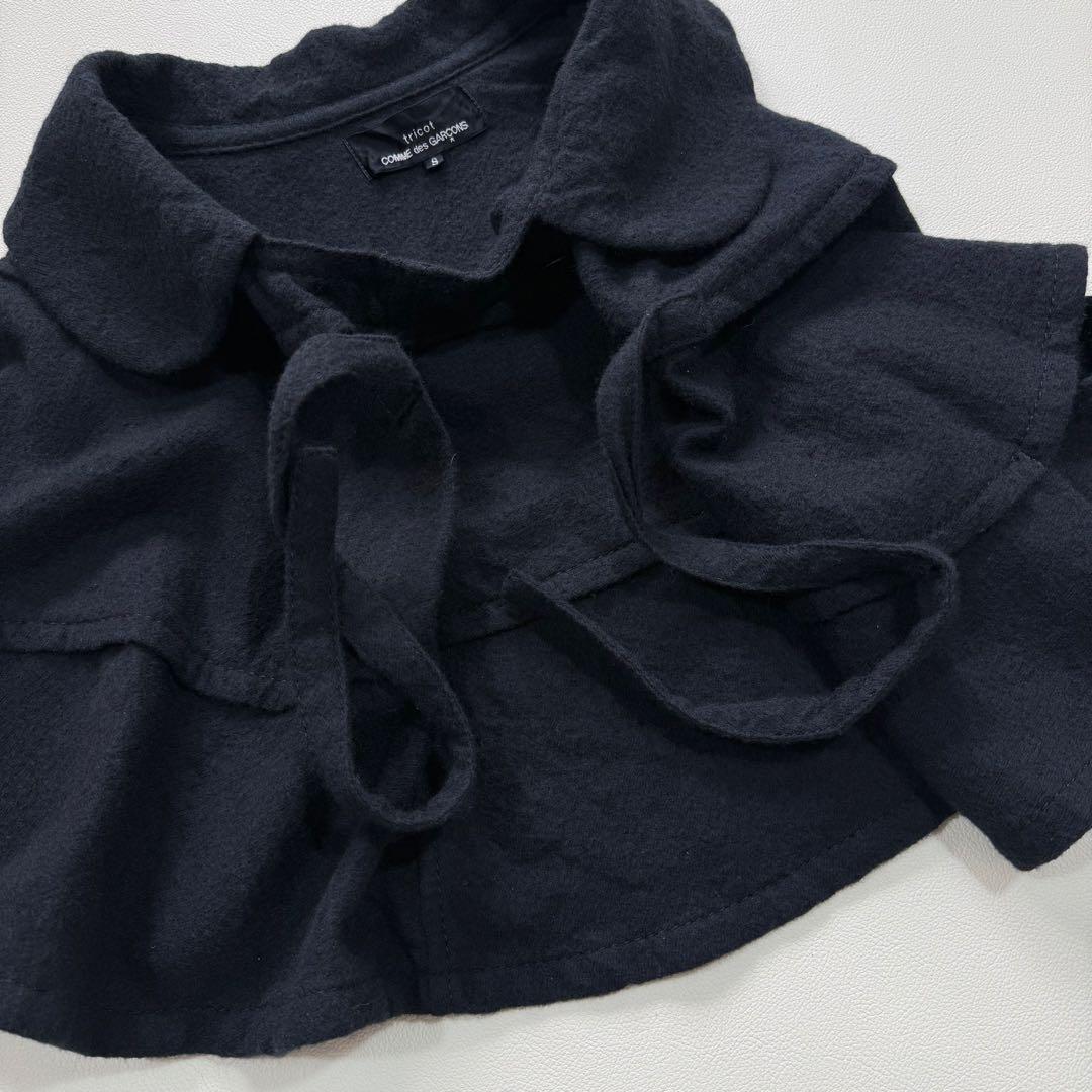 トリココムディギャルソン　変形　ポンチョ　リボン