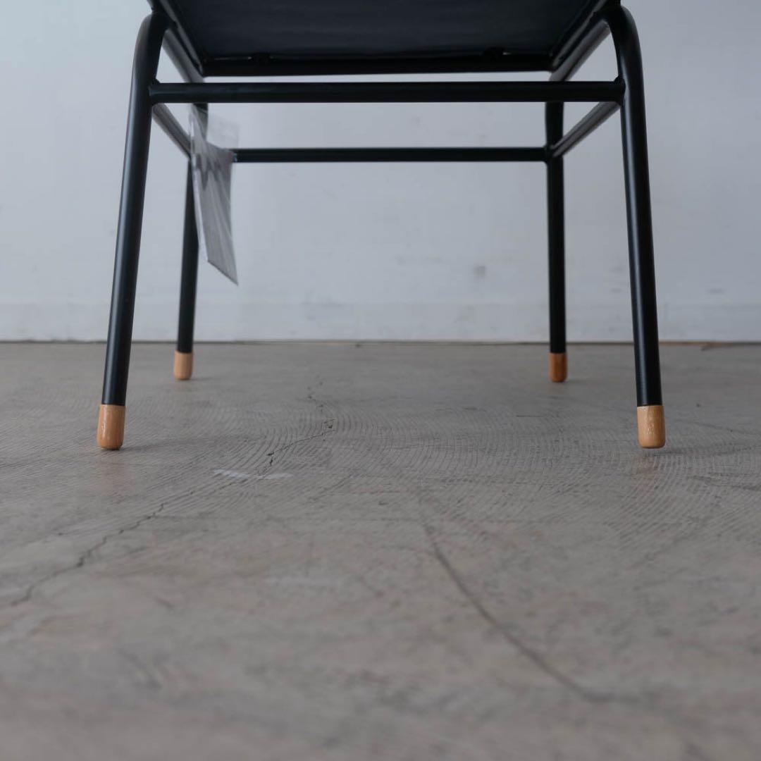 ダイニングチェア 本革　アイアン