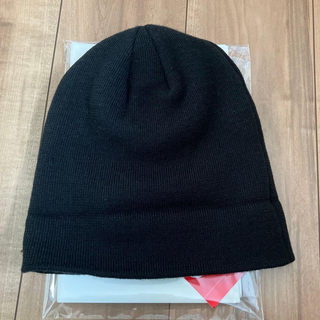 『美品』Supreme クロスボックスロゴ ニット帽ショッパーステッカー付属