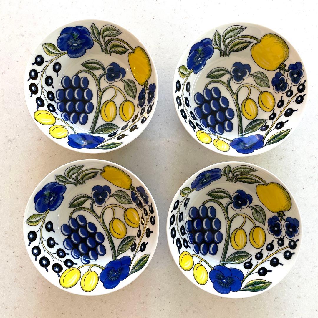 【4個セット】 ARABIA パラティッシ ボウル　17cm カラー