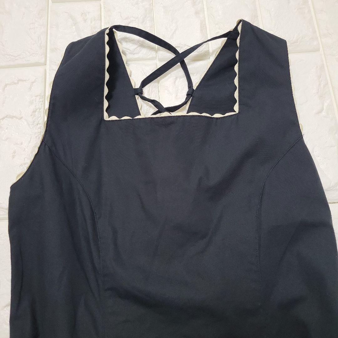 Emily Temple バレリーナ柄 フレアワンピース ブラック 160