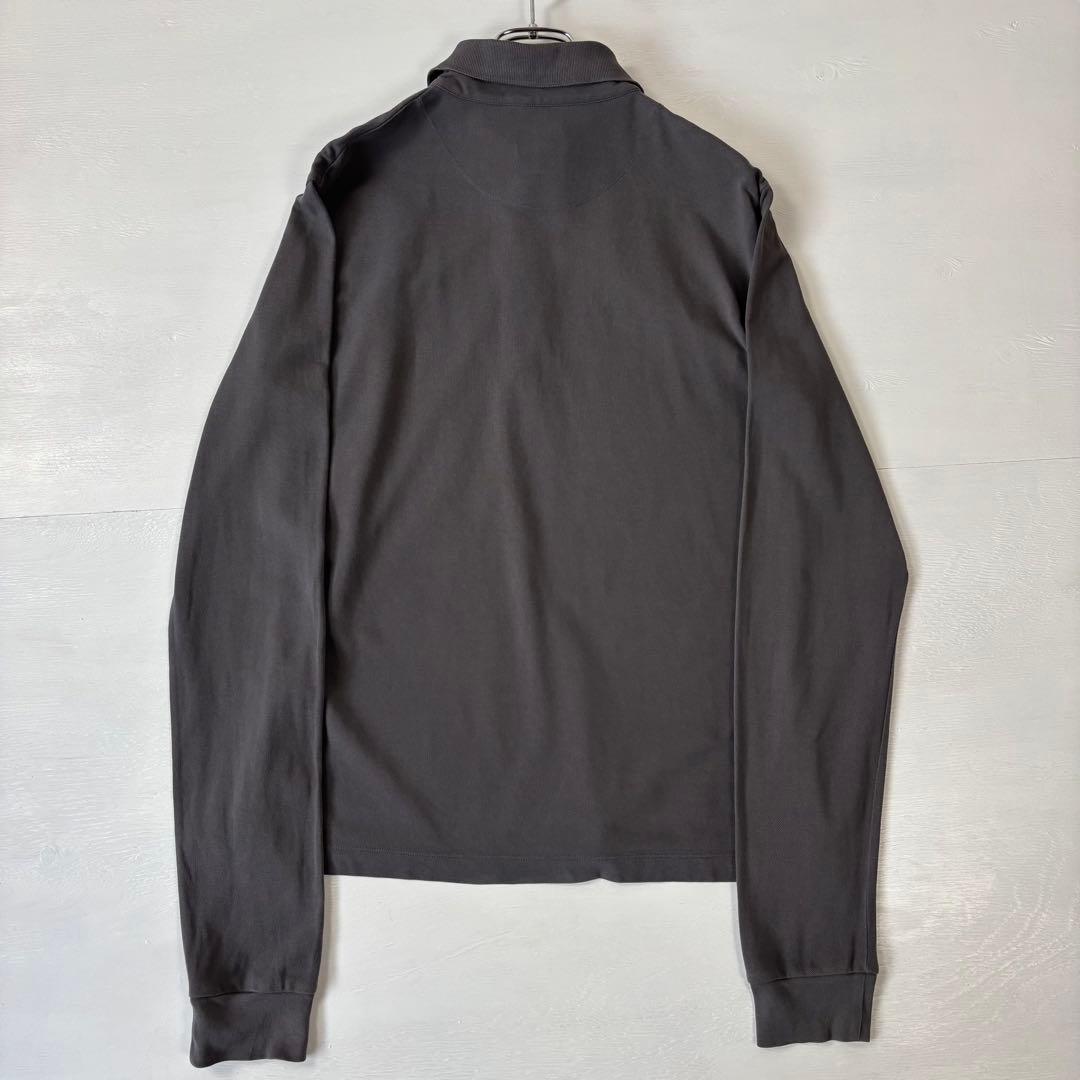 ヴィヴィアン・ウエストウッド　長袖ポロシャツ　Lサイズ　刺繍ロゴ　グレー　古着