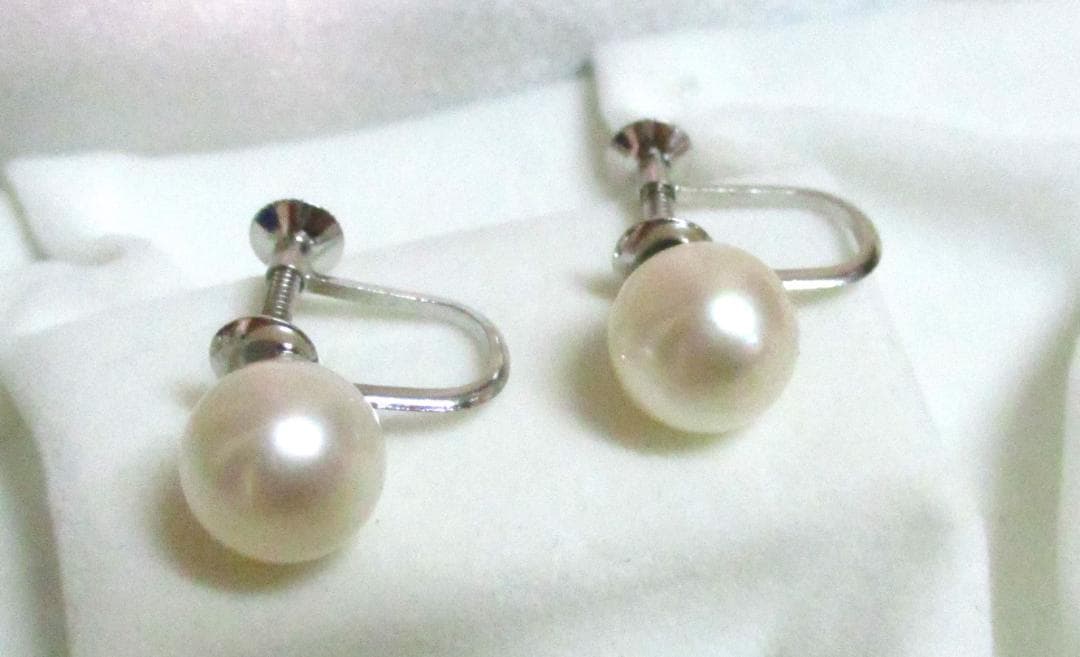 希少 ピンクホワイト あこや真珠 ネックレス 大珠 8.5mm 43cm 極美品