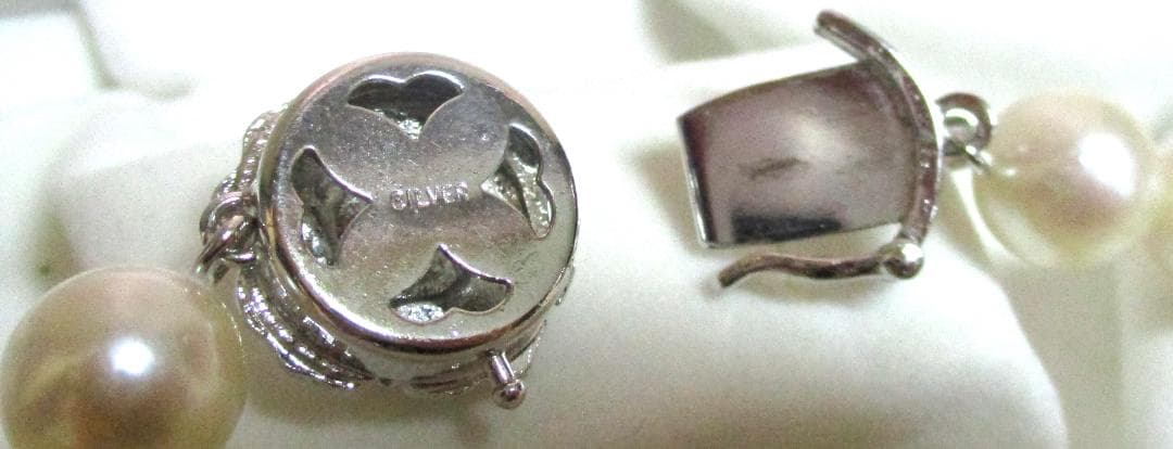 希少 ピンクホワイト あこや真珠 ネックレス 大珠 8.5mm 43cm 極美品