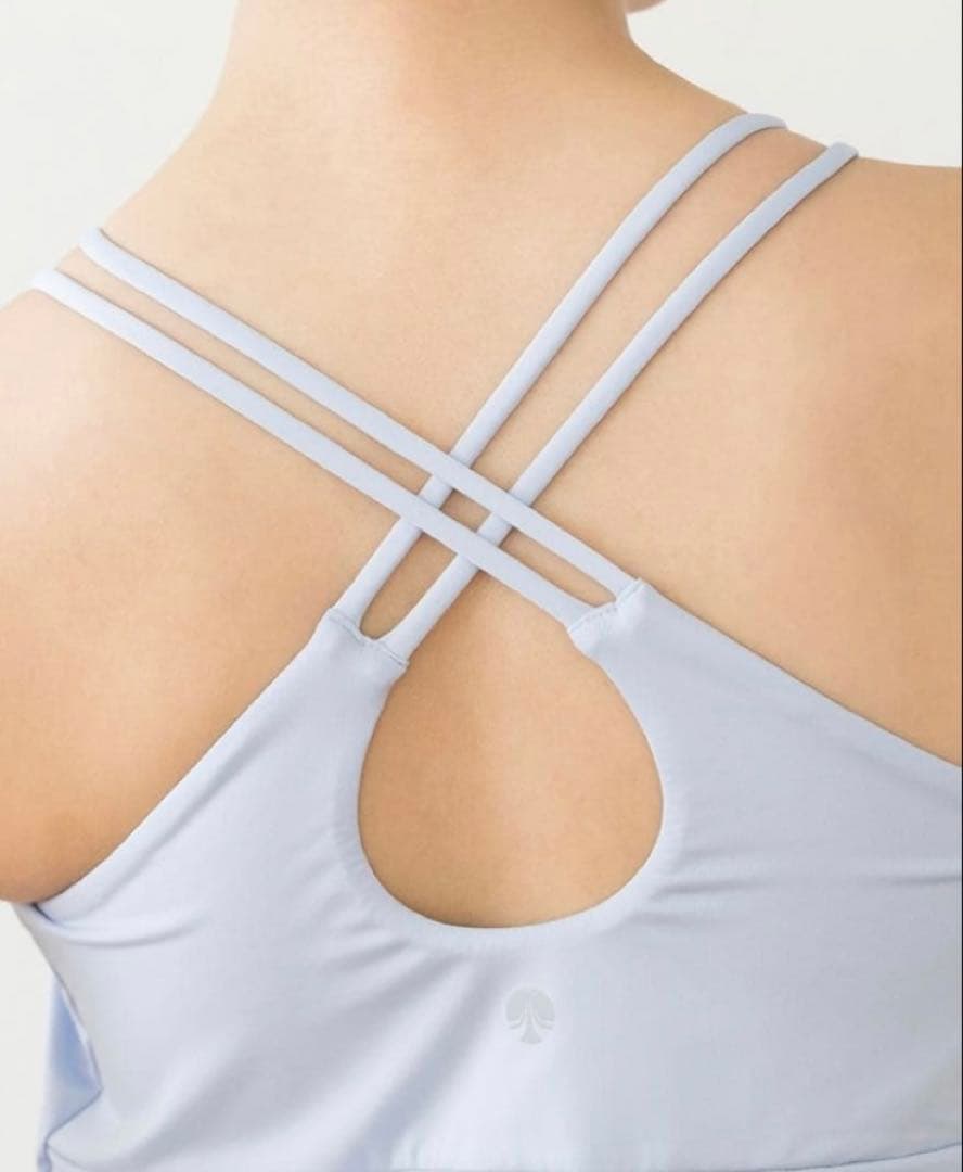 【SUKALA】フロントギャザークロスキャミソール　サンドベージュ　L