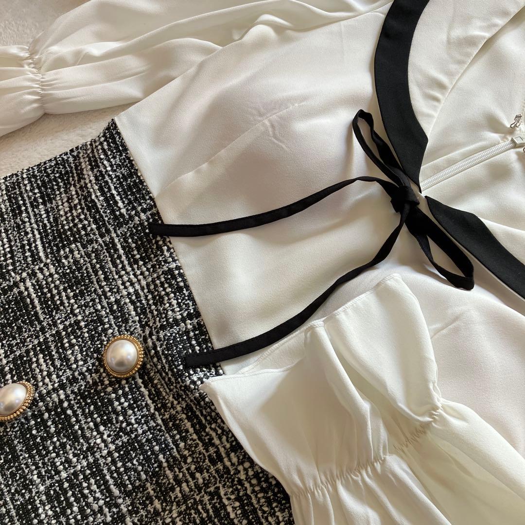 Tika ツイードドレス4点セット