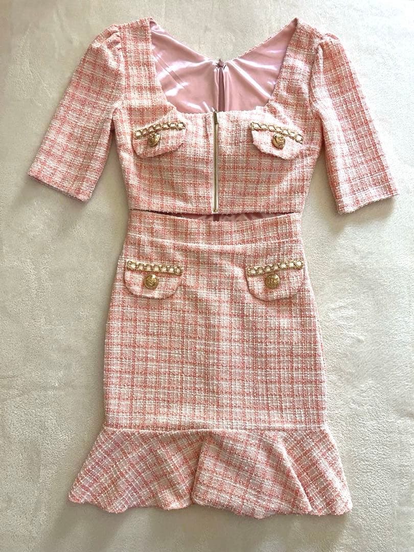 Tika ツイードドレス4点セット