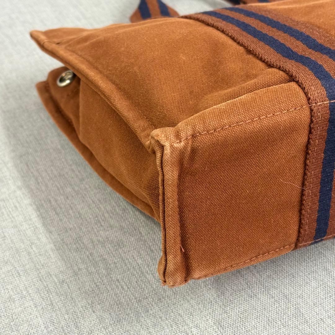 HERMES エルメス トートバッグ フールトゥ PM ブラウン ネイビー