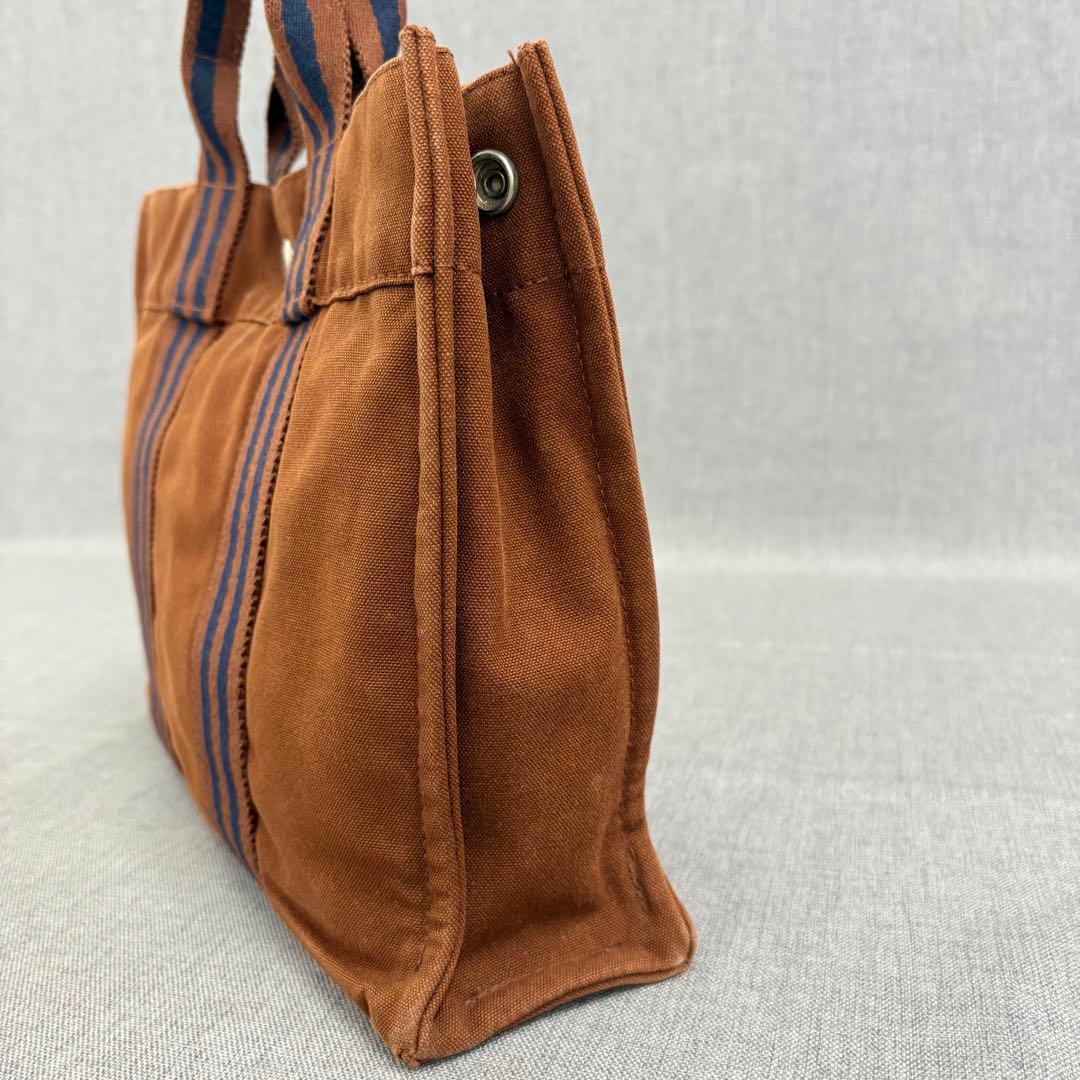 HERMES エルメス トートバッグ フールトゥ PM ブラウン ネイビー