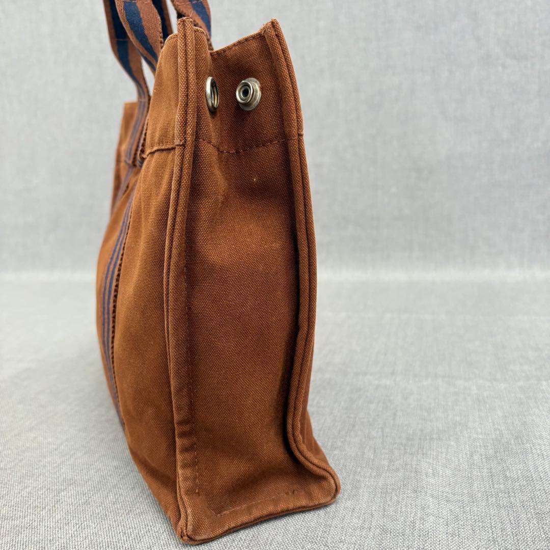 HERMES エルメス トートバッグ フールトゥ PM ブラウン ネイビー