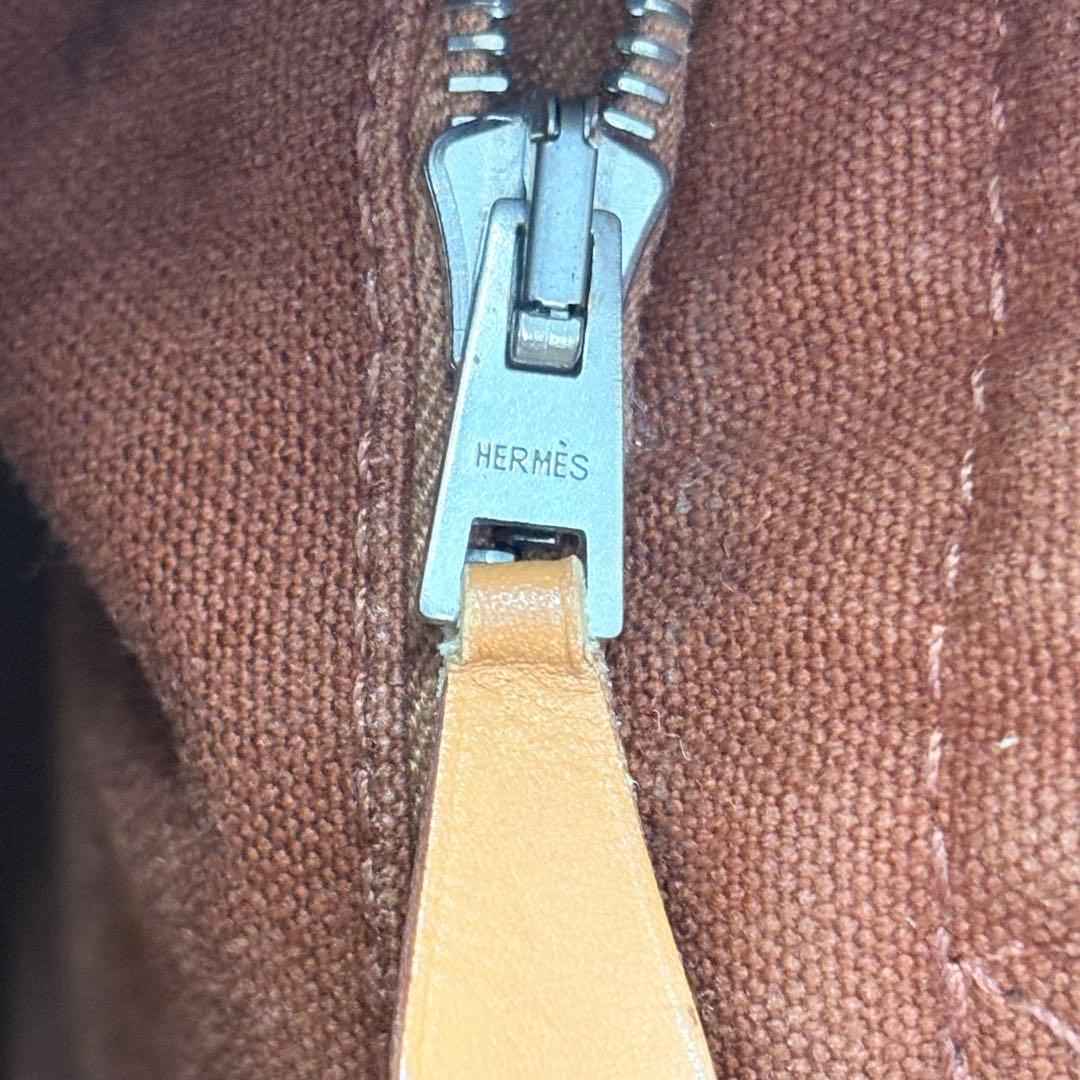 HERMES エルメス トートバッグ フールトゥ PM ブラウン ネイビー