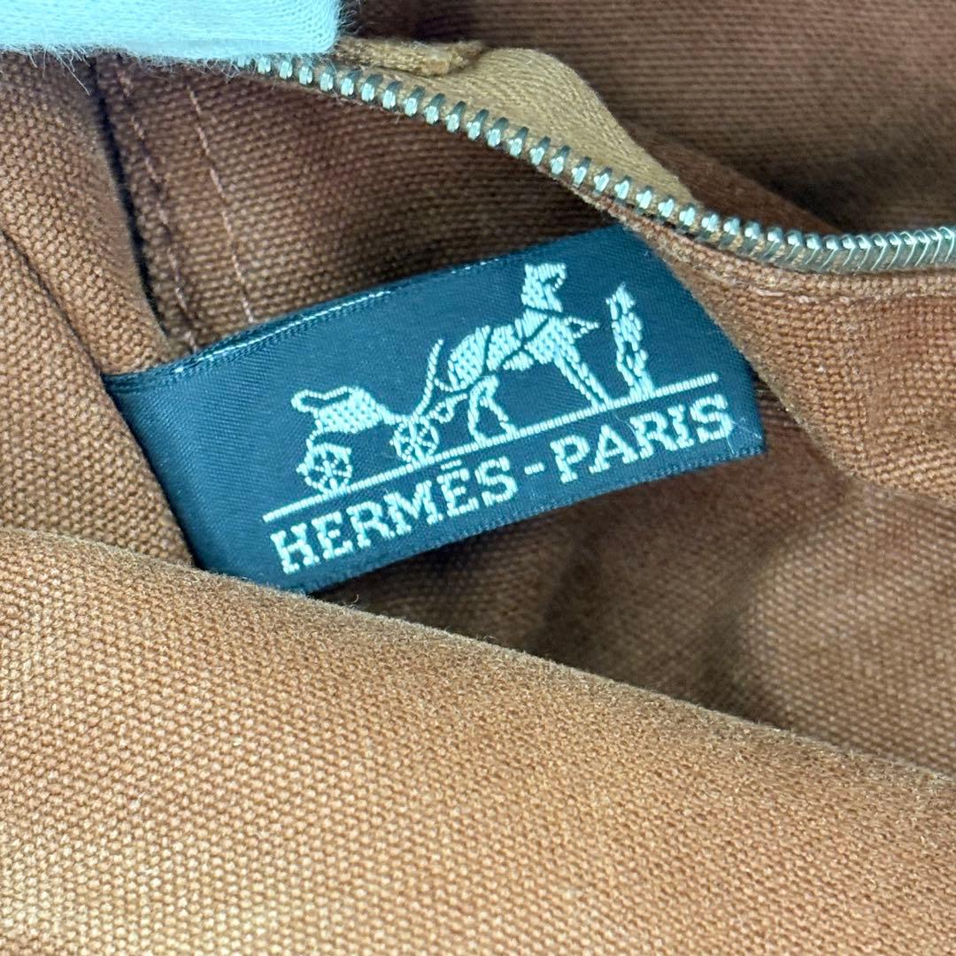 HERMES エルメス トートバッグ フールトゥ PM ブラウン ネイビー