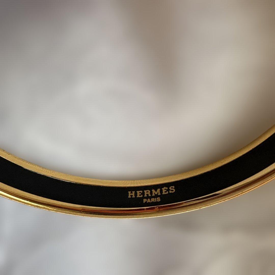 エルメス　エマイユ　バングル　七宝焼