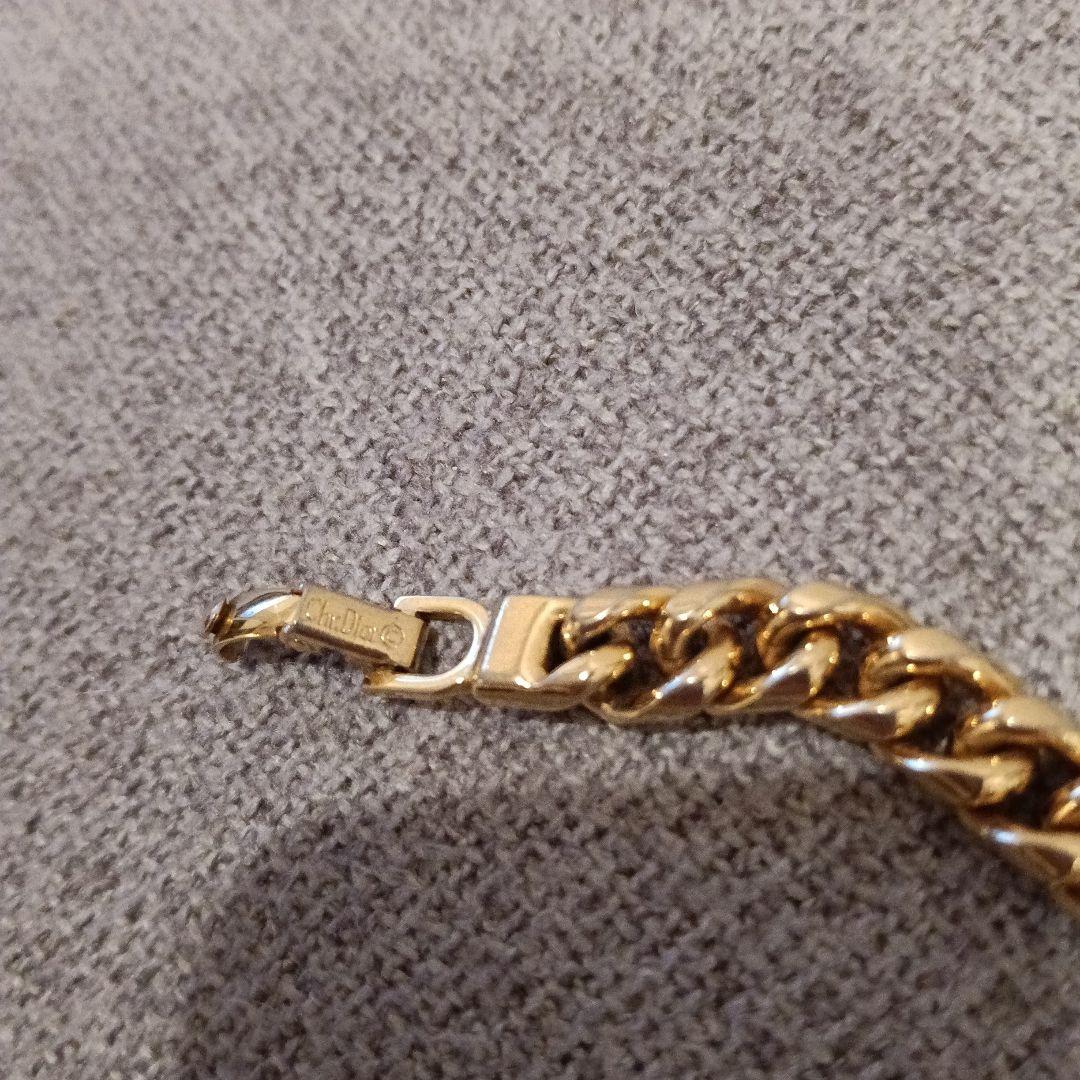 ChristianDior刻印あり！アンティークネックレス　極太