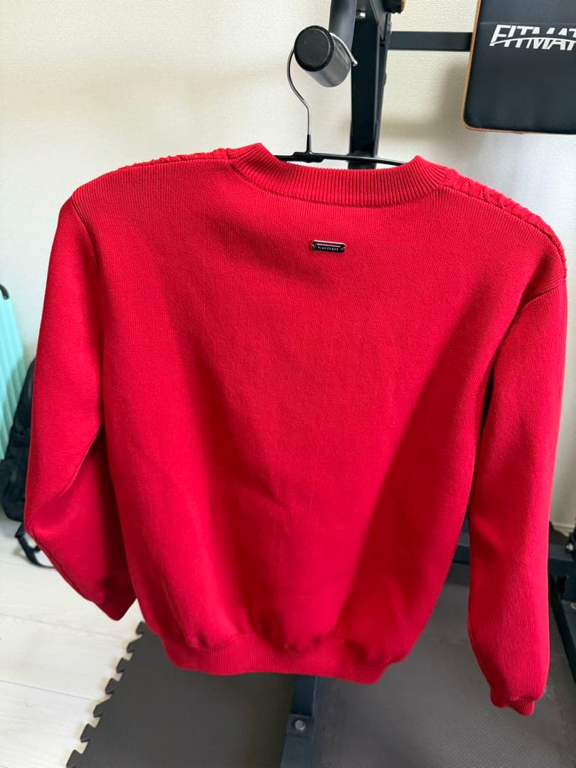 ST ANDREWS セントアンドリュース ケーブルニット セーター 赤 未使用