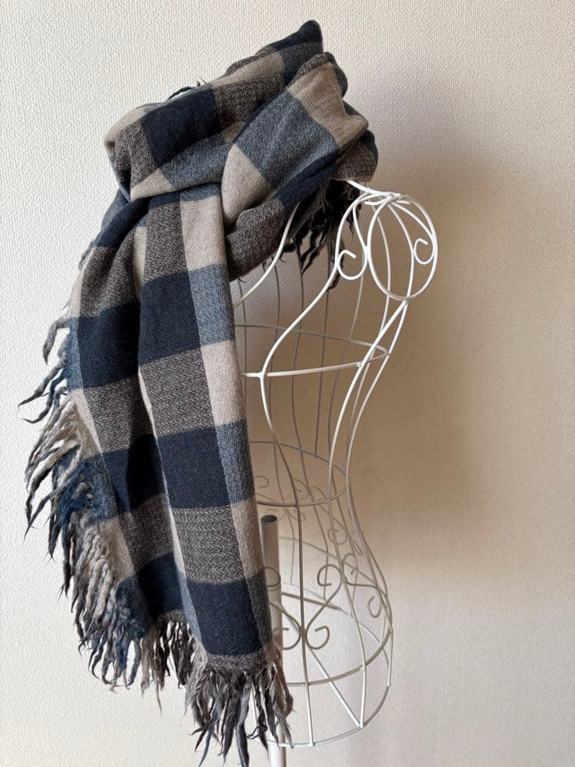 キャピタル KAPITAL チェック柄マフラー