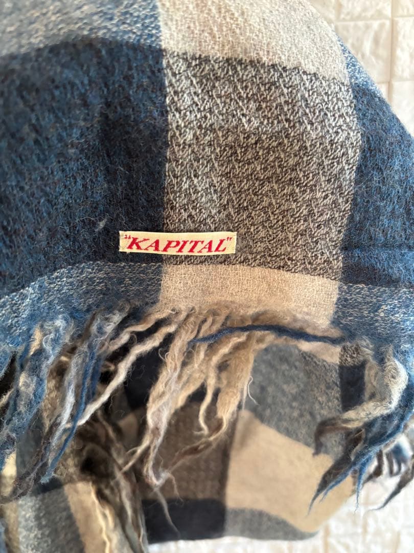 キャピタル KAPITAL チェック柄マフラー