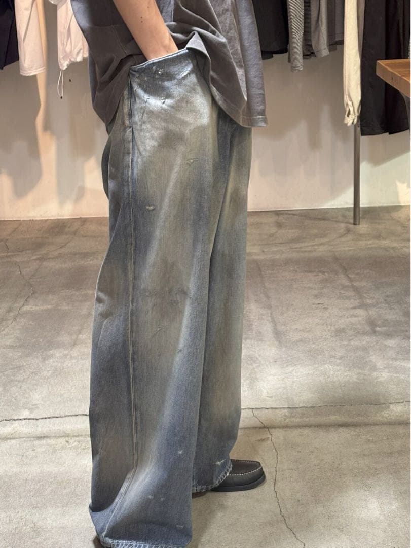 パンツ ANCELLM DENIM WIDE SLACKS 1
