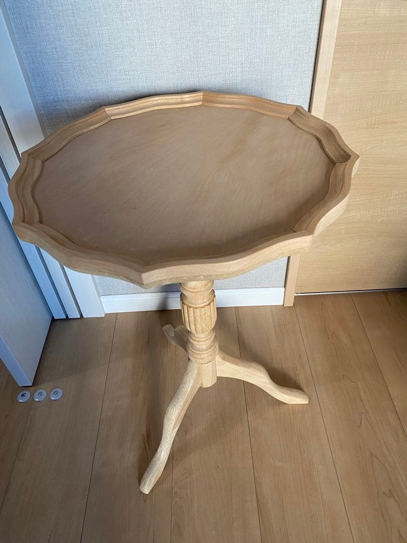 トールペイント白木・ワインテーブル大