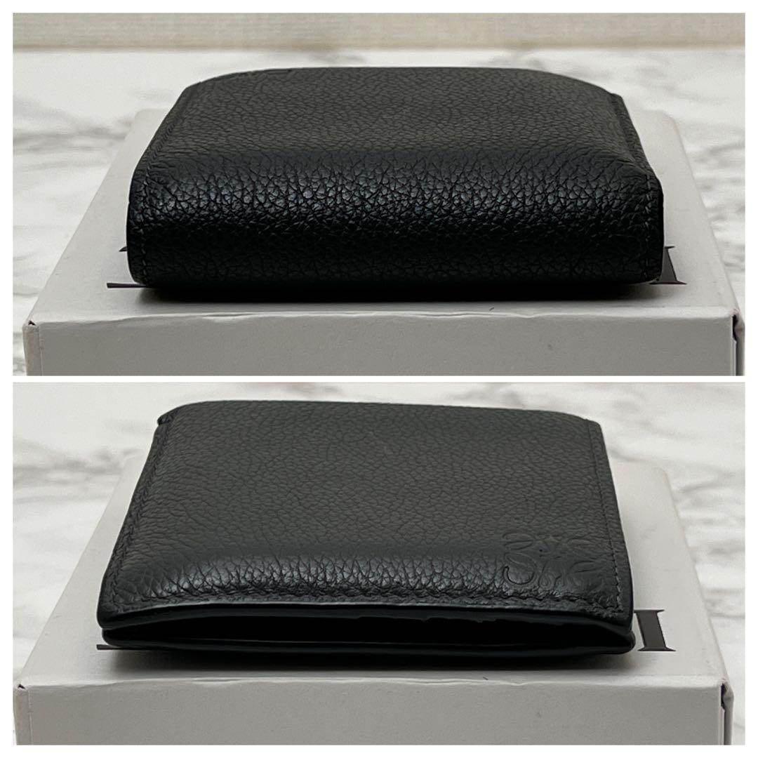 ロエベ バイフォールド ウォレット 折り財布 現行品 グレー LOEWE