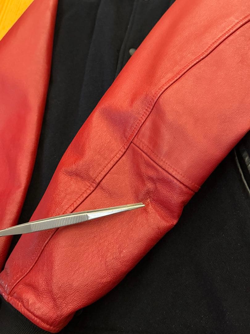 マスターピース MASTERPIECE HECTIC 袖革 レザー スタジャン