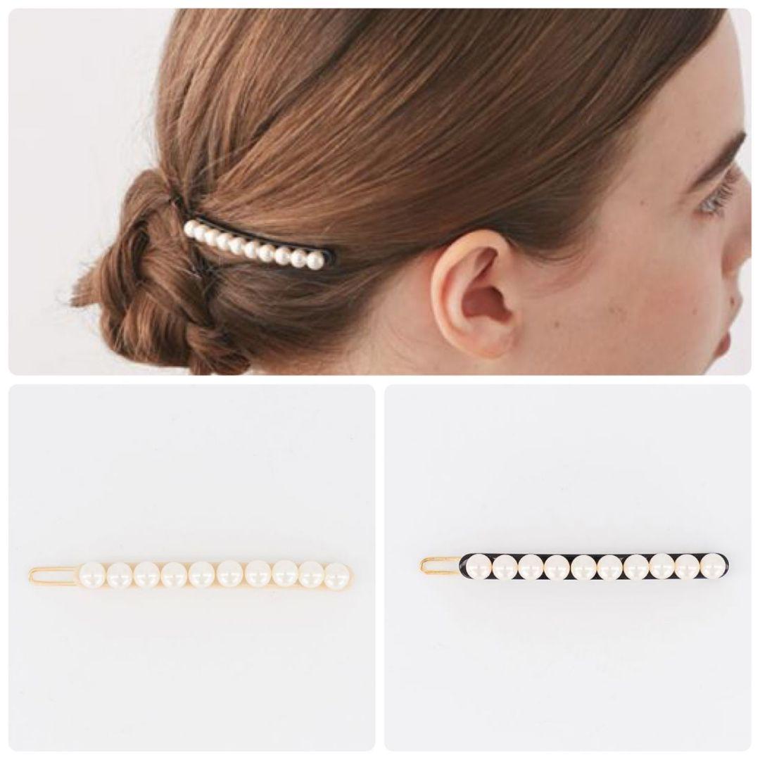 新品未使用　ALEXANDRE DE PARIS　ボールピン　パール10珠タイプ