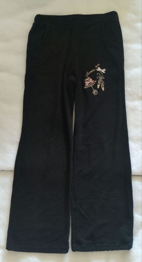 Chacott　キッズ　ウォームアップジャケットパンツ　セット　140K 黒