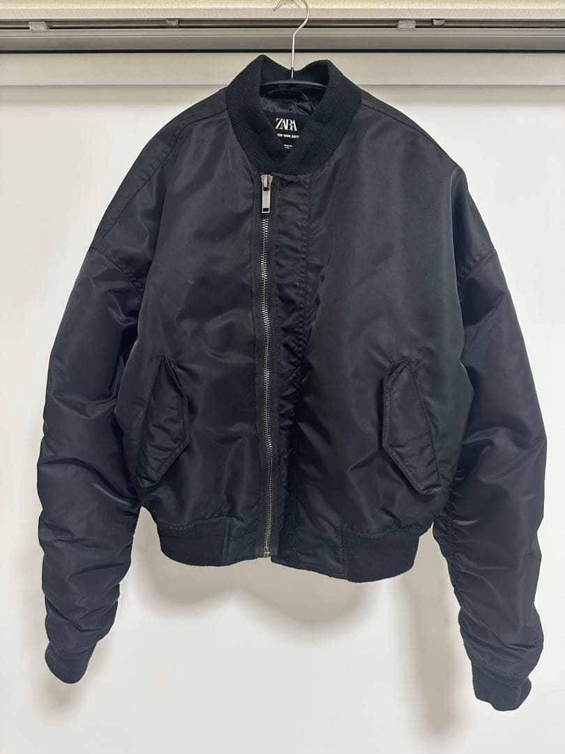ZARA ショート丈 ブルゾン MA-1 クロップド丈