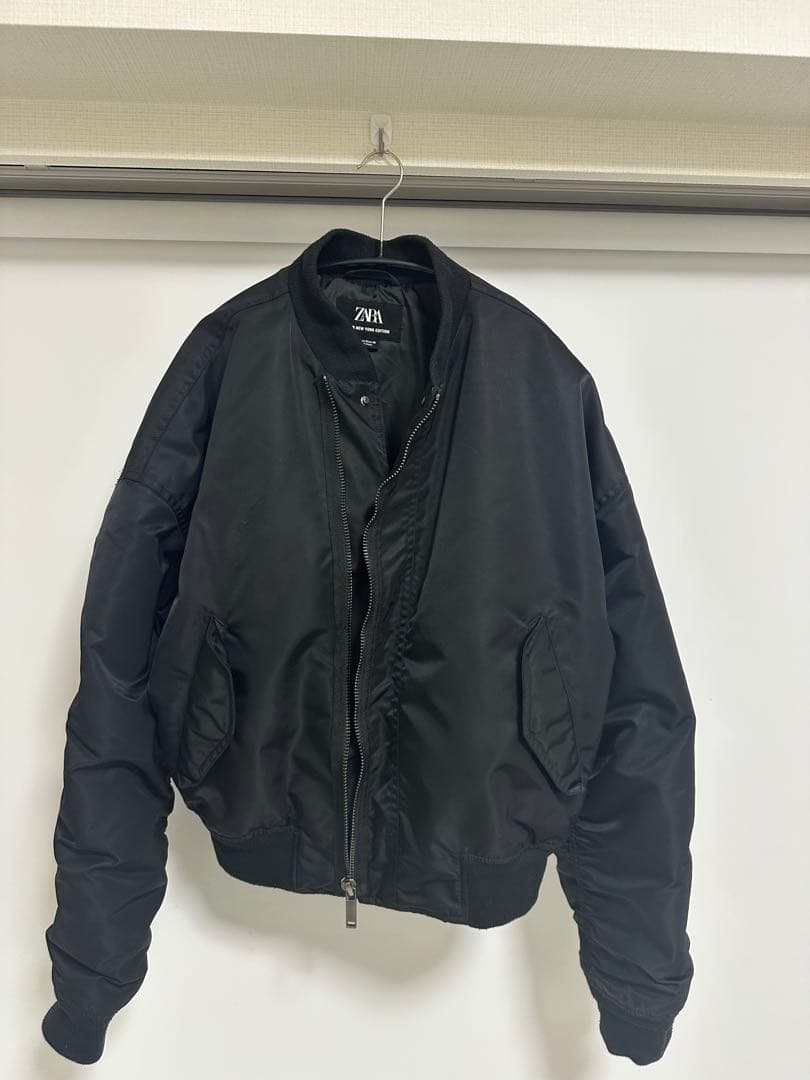 ZARA ショート丈 ブルゾン MA-1 クロップド丈