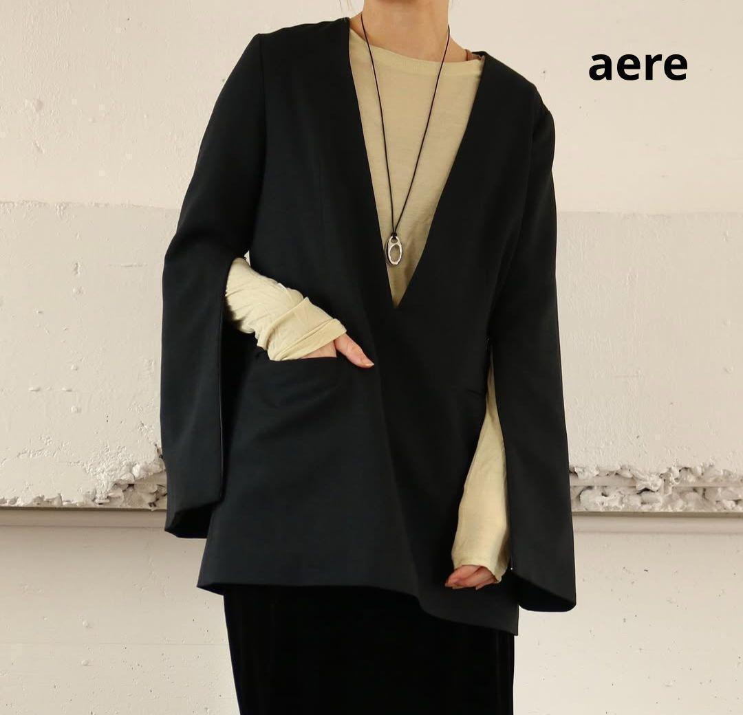 美品 aere アエレ zip sleeve pullover jacket